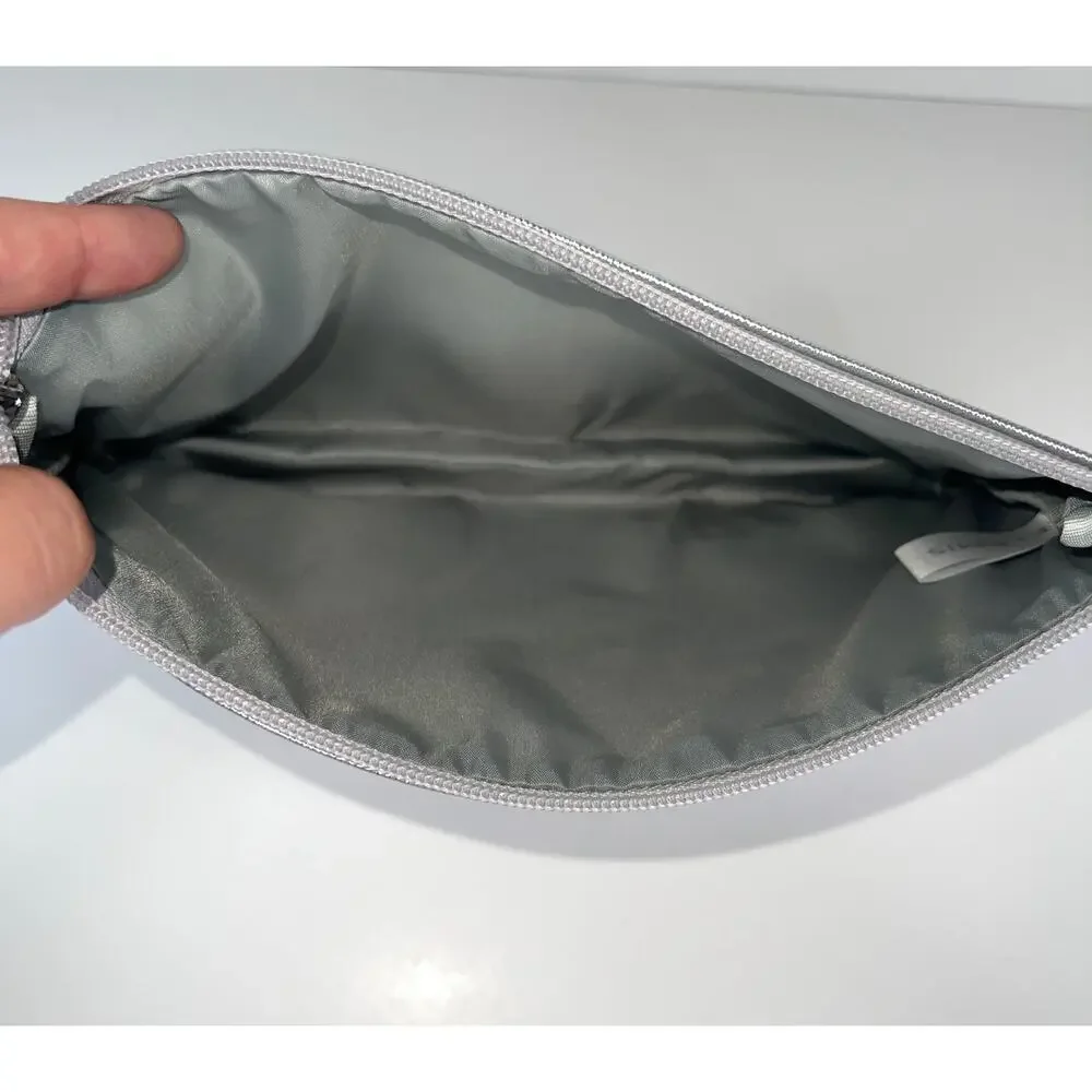 New Silver Metallic Elemis Cosmetic Bag Pouch